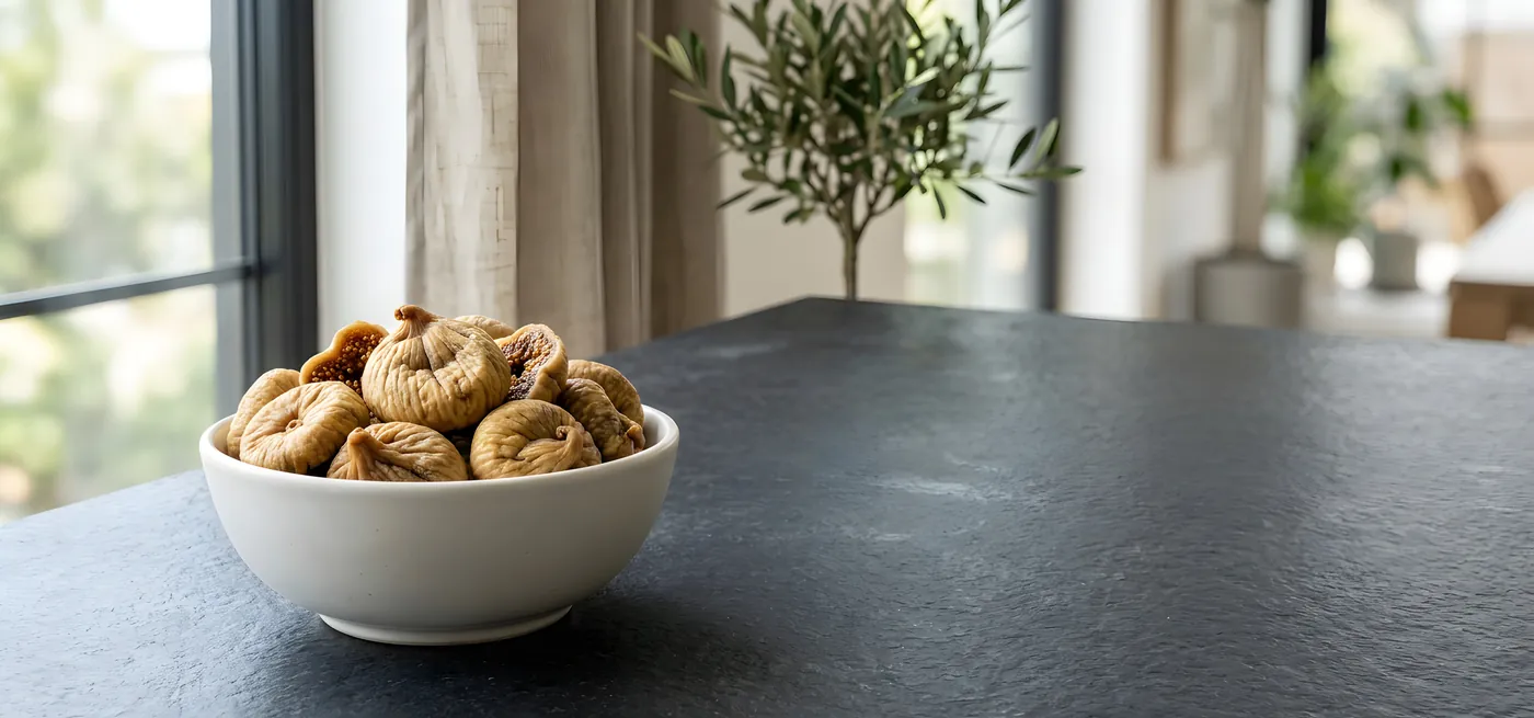 Dried figs in natural light